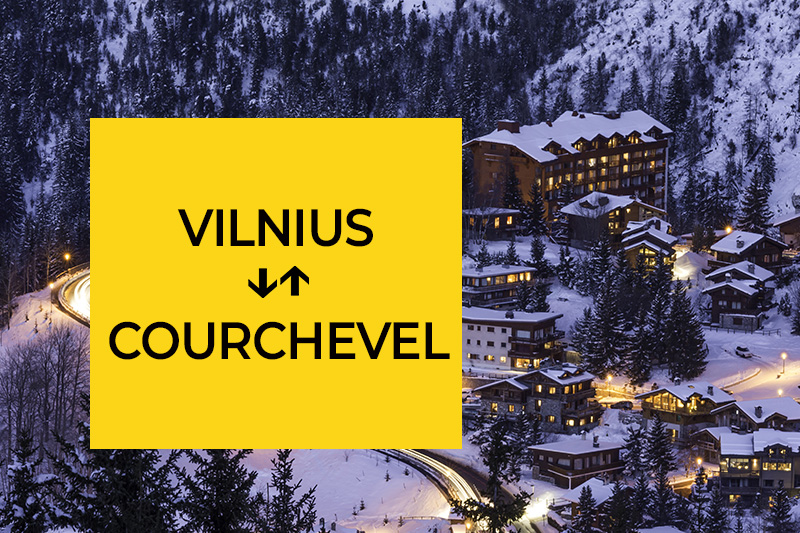 Transfer from Vilnius to Courchevel