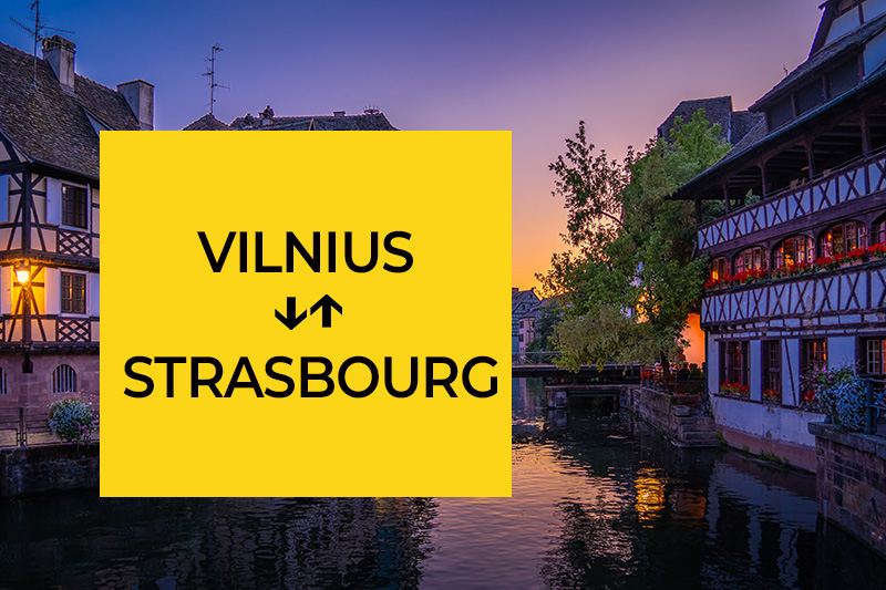 Transfer from Vilnius to Strasbourg
